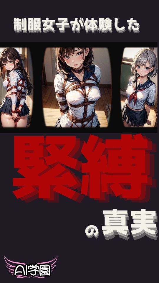 サンプル画像1:制服女子が体験した《緊縛》の真実(AI学園) [d_332077]