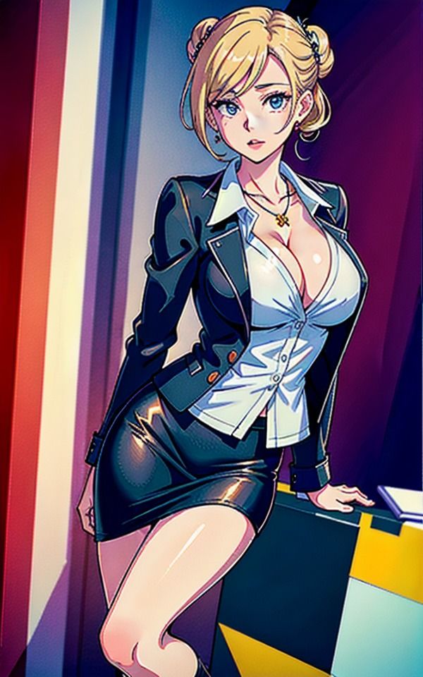 サンプル画像2:過激すぎる美脚OLの匂い立つ下半身Vol.7(AI美女LABO.15) [d_332078]