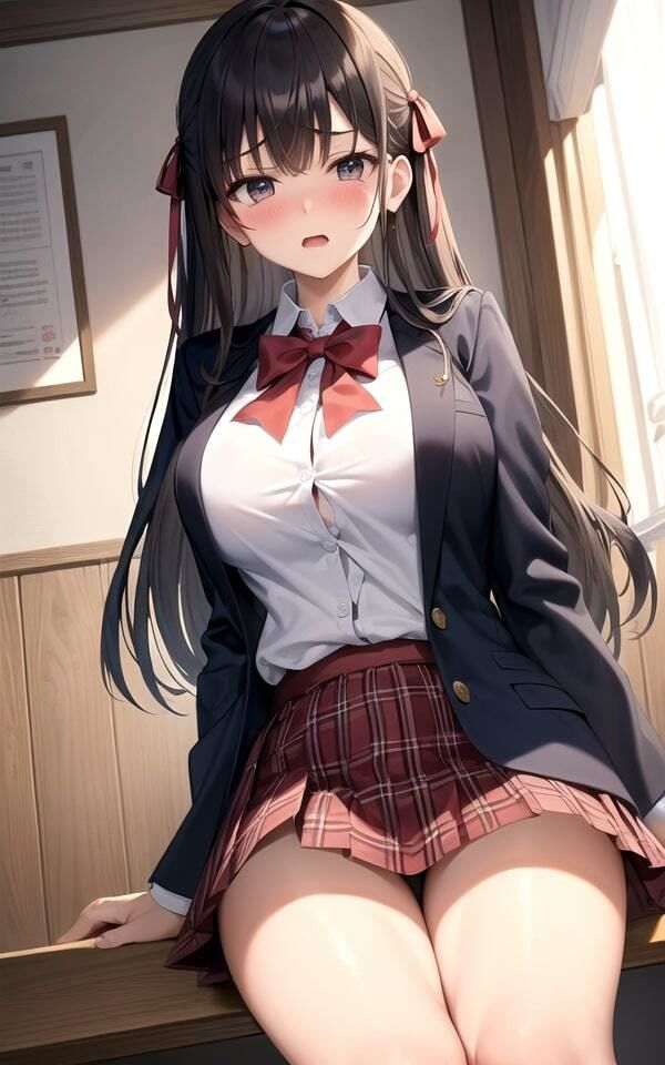 サンプル画像2:悪質カメラマンに騙されて開脚パンモロしちゃったJK(スーパーAI) [d_332093]