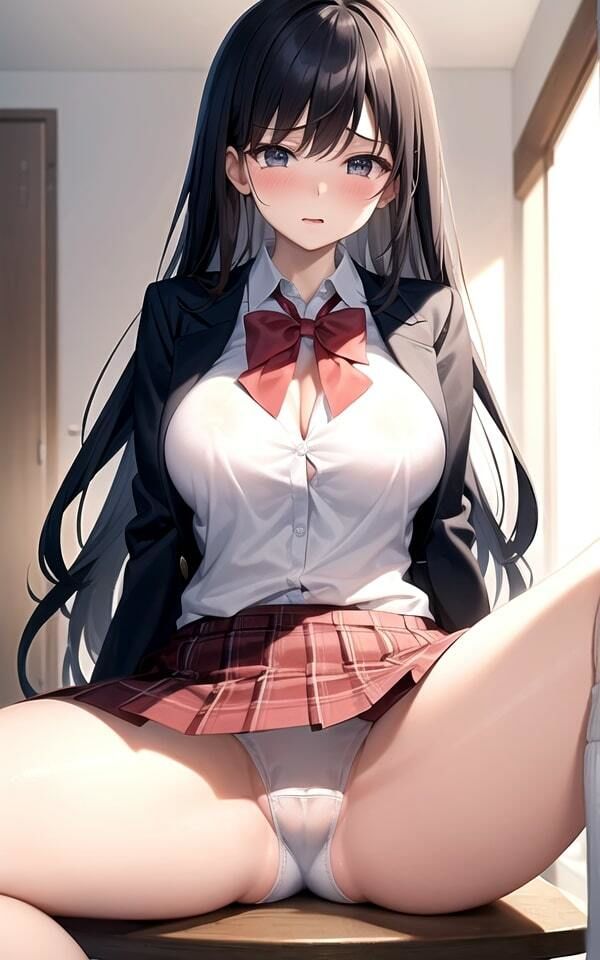 サンプル画像1:ウブな恥じらい女子校生パンモロ激写102連発(えい愛AI) [d_332094]