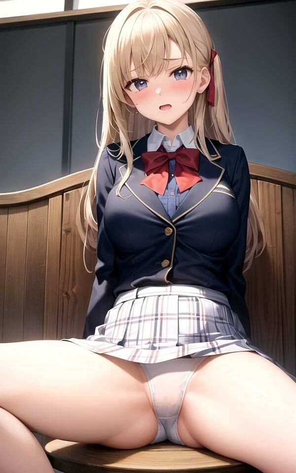 サンプル画像3:ウブな恥じらい女子校生パンモロ激写102連発(えい愛AI) [d_332094]