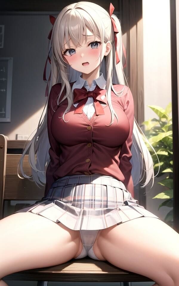 サンプル画像4:ウブな恥じらい女子校生パンモロ激写102連発(えい愛AI) [d_332094]