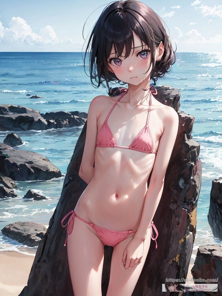 サンプル画像4:AI貧乳少女厳選イラスト集（二次元イラストver）(AI貧乳少女) [d_332206]