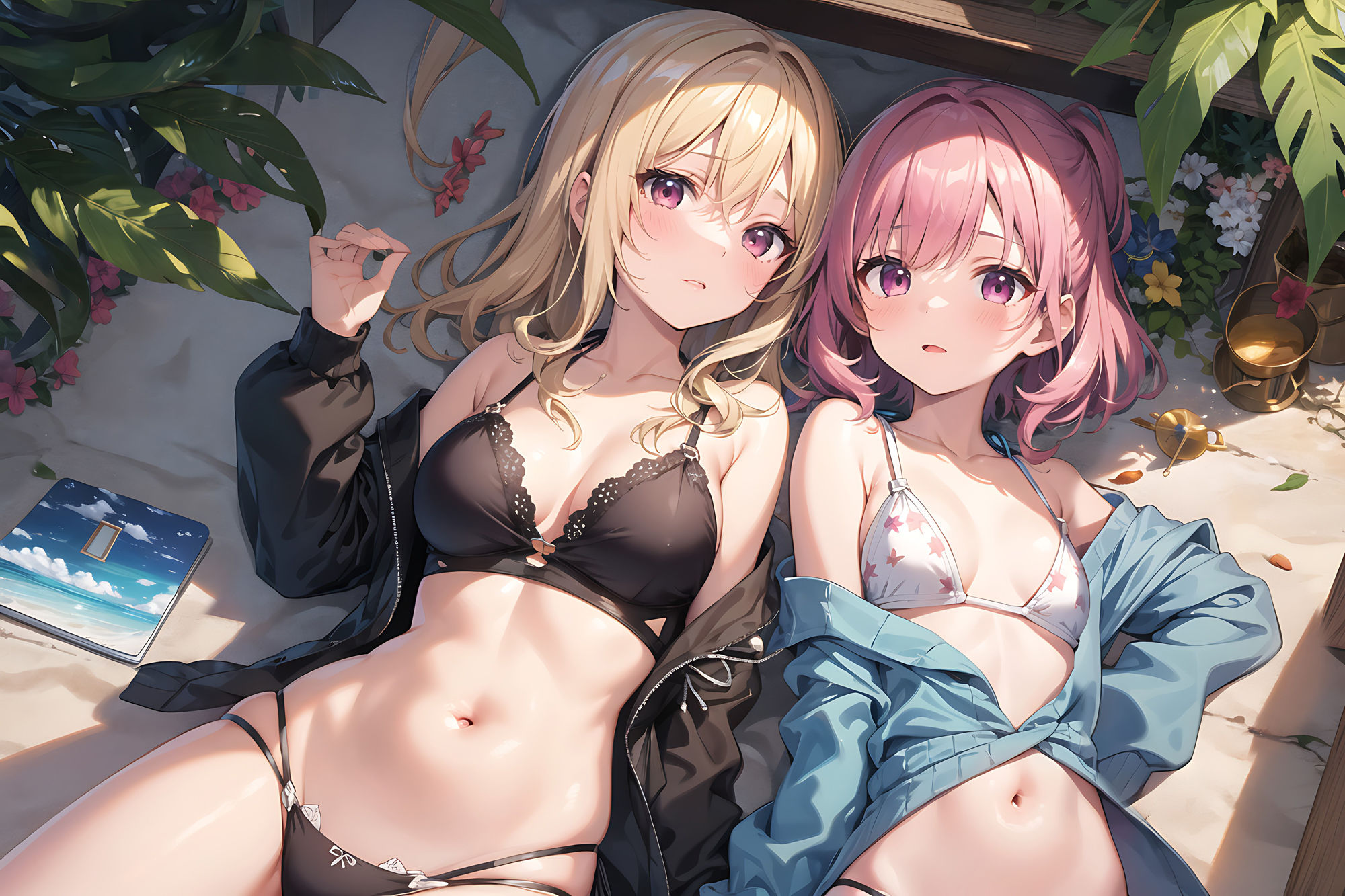 サンプル画像3:ハーレム×ビーチ(みたらしai) [d_332291]