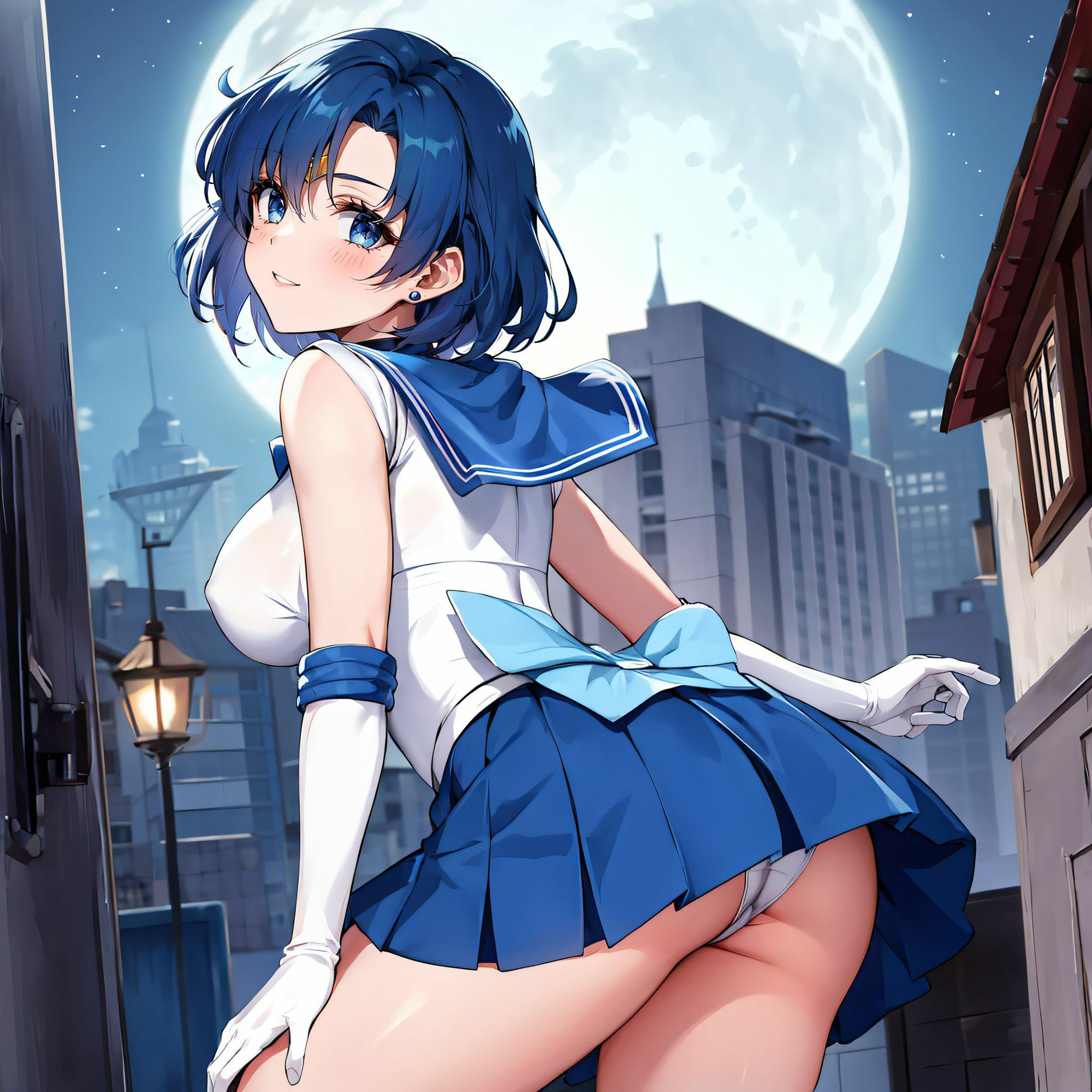 サンプル画像3:〇ーキュリーの昼と夜(垂AI) [d_332330]