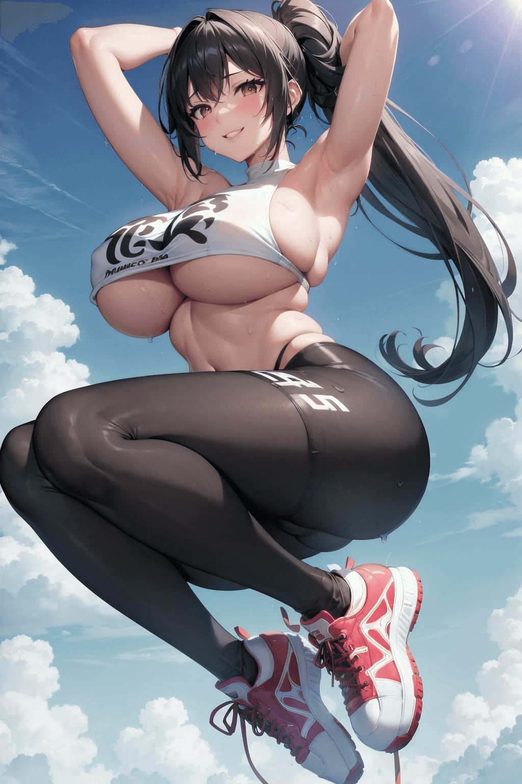 サンプル画像1:スポーツ美少女 スポブラ＆レギンス編(みっくすじゃがいも) [d_332360]