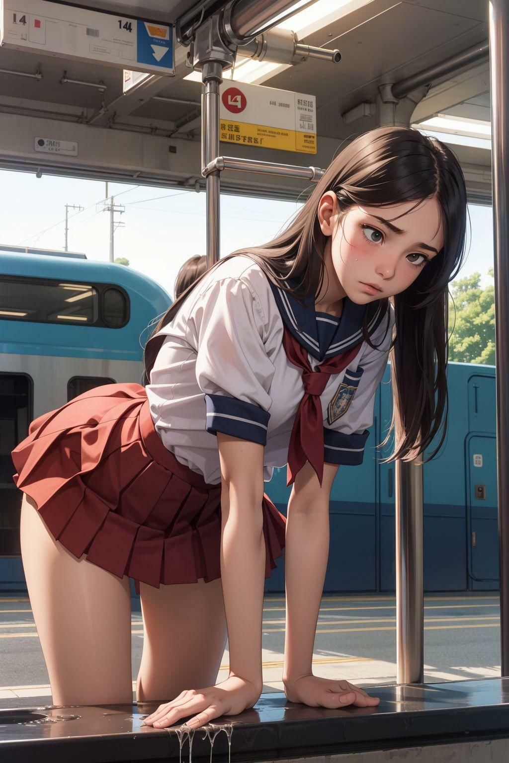 サンプル画像2:痴●電車は危険がいっぱい(エクスタシーオデッセイ) [d_332446]