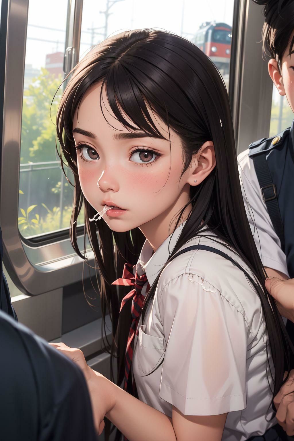 サンプル画像4:痴●電車は危険がいっぱい(エクスタシーオデッセイ) [d_332446]