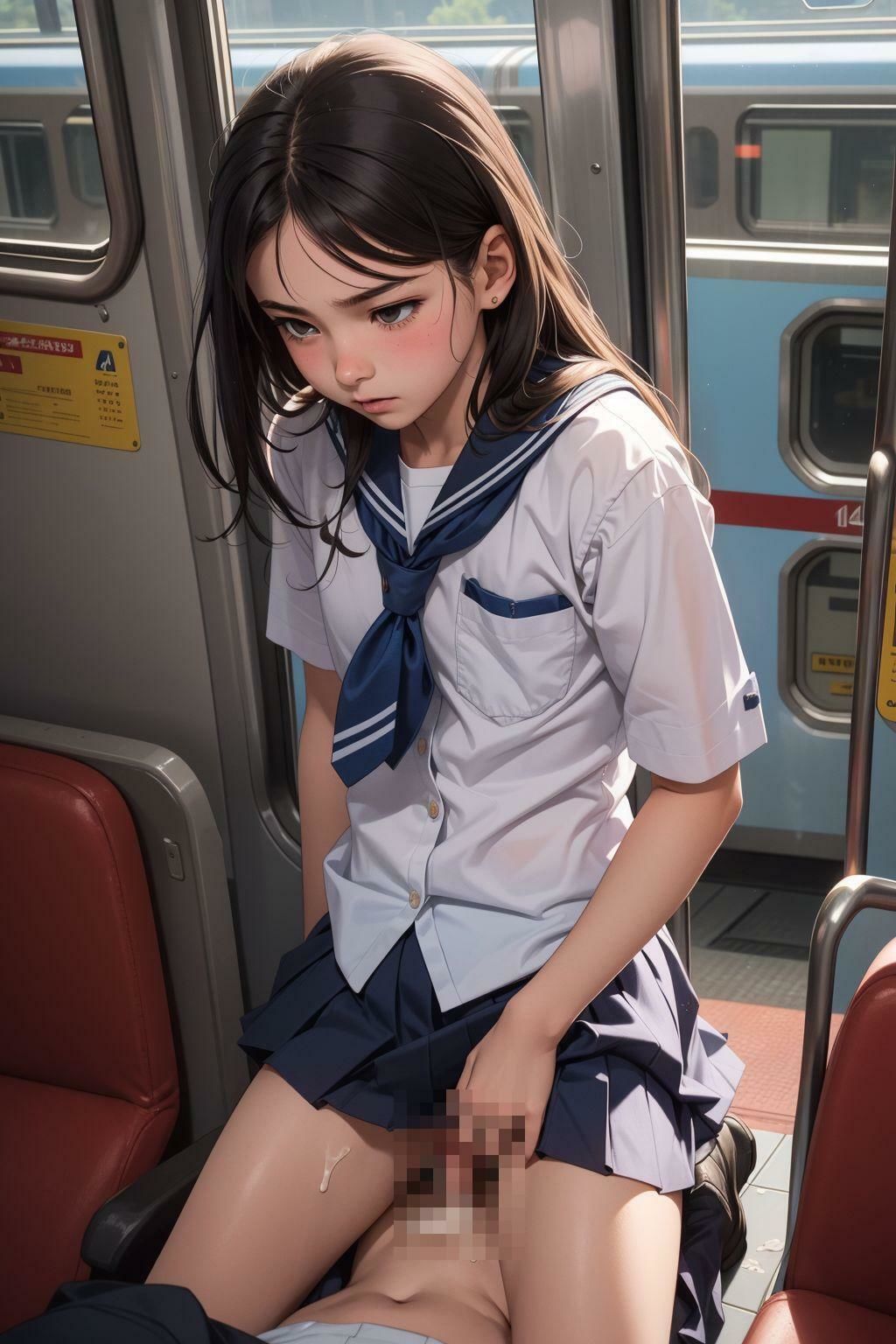 サンプル画像5:痴●電車は危険がいっぱい(エクスタシーオデッセイ) [d_332446]