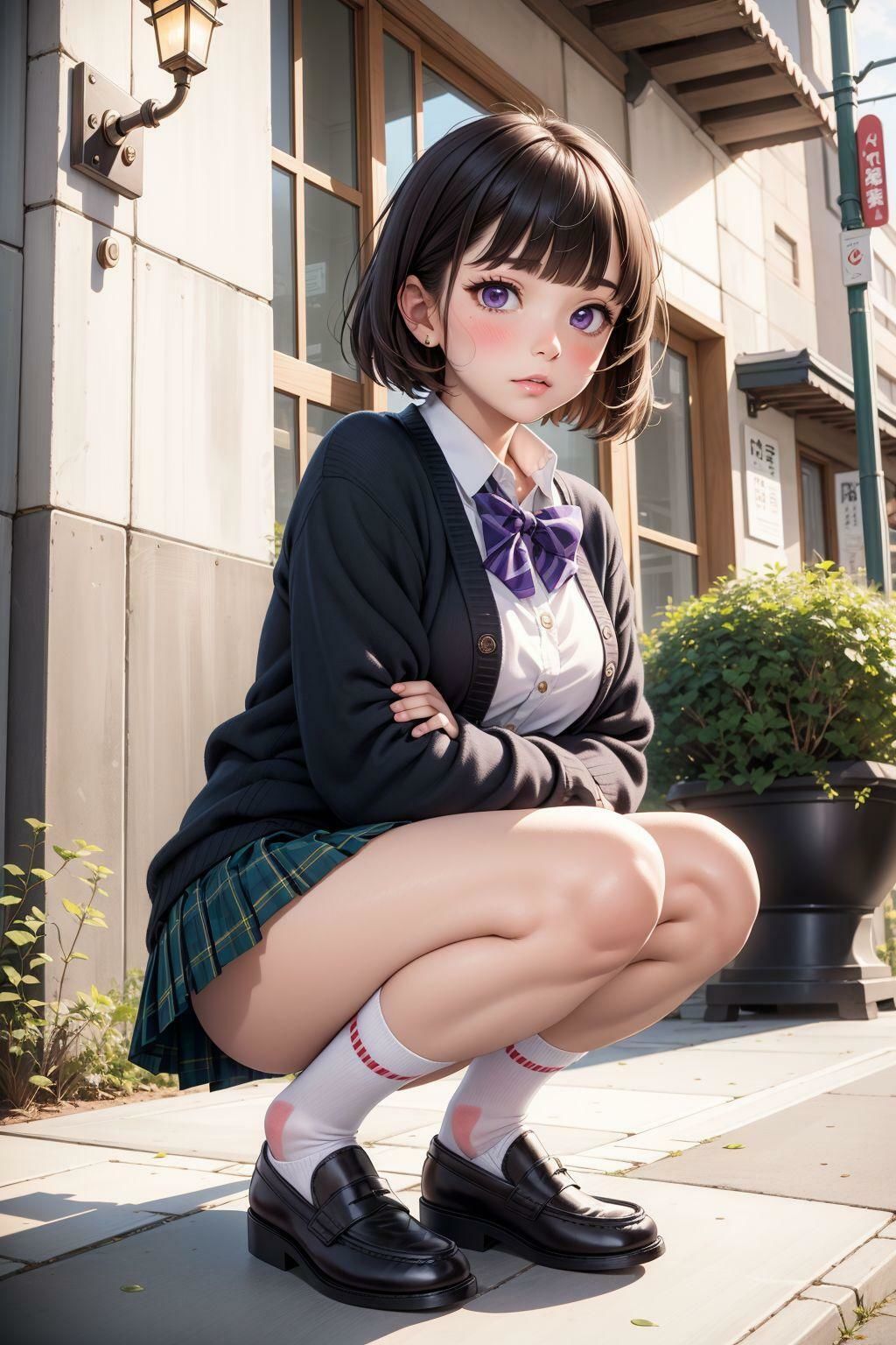 サンプル画像3:制服美少女のおしっこライフ(ネオンノクターン) [d_332494]