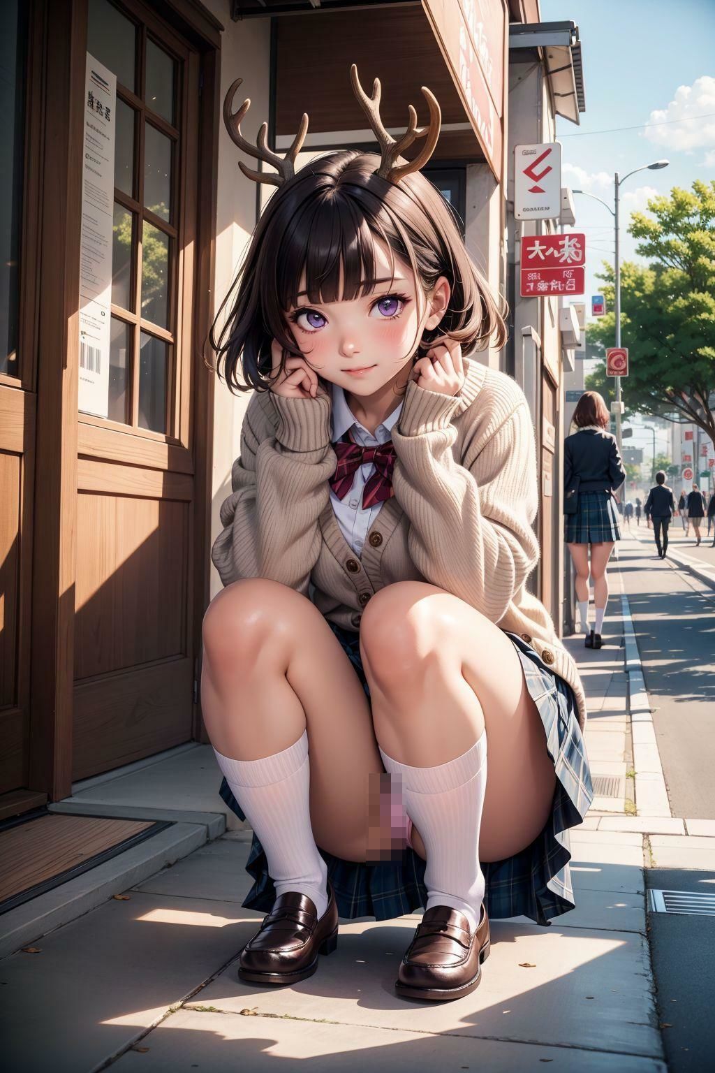 サンプル画像6:制服美少女のおしっこライフ(ネオンノクターン) [d_332494]