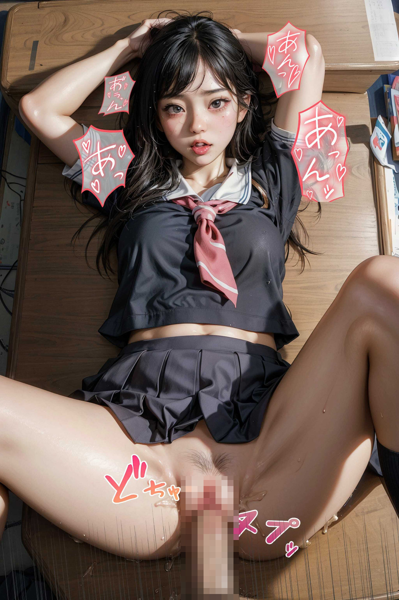 サンプル画像1:【超高画質】2.5次元世界のHな放課後課外授業！(AI魔術師) [d_332527]