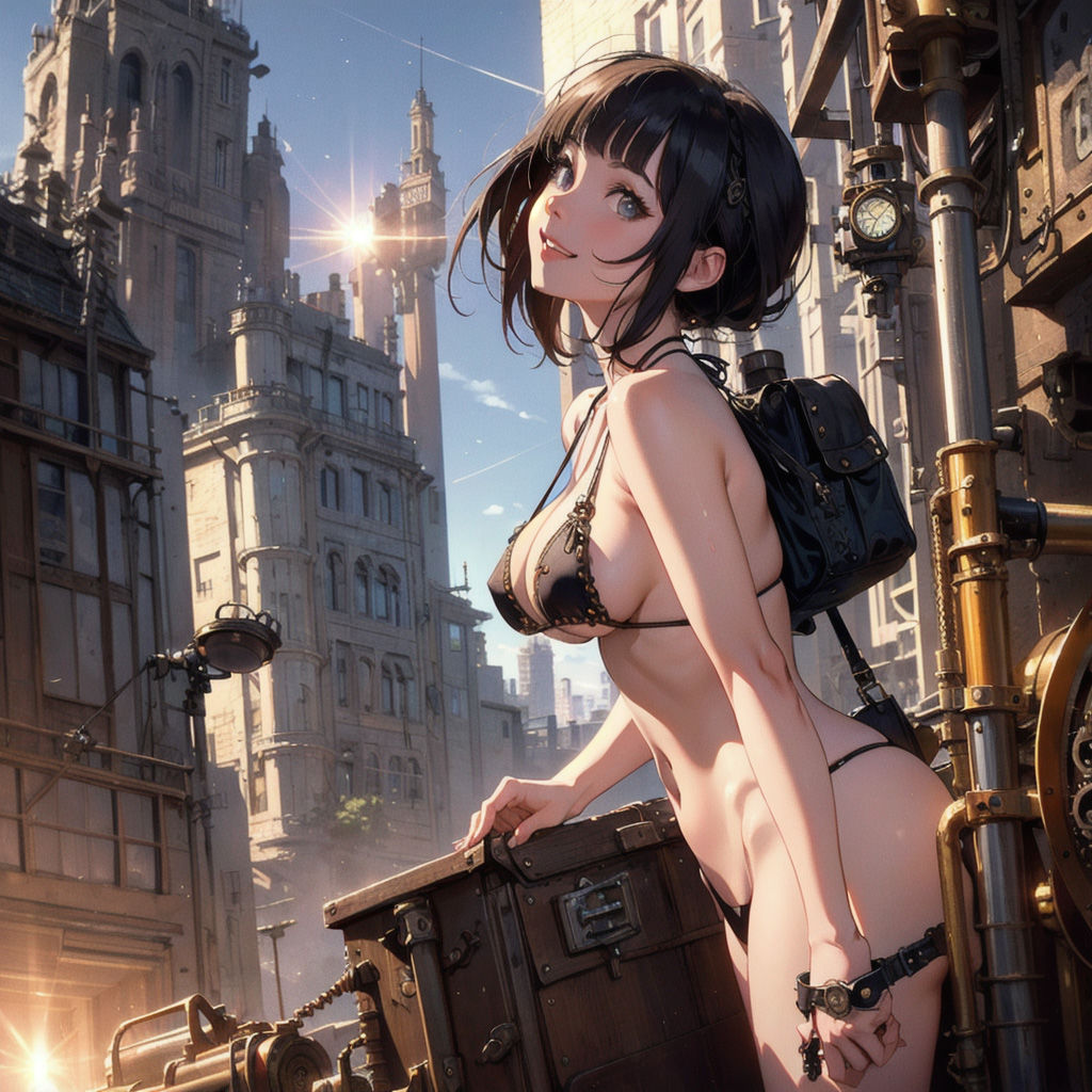 サンプル画像3:Steampunk-ai-nude(Circle  N) [d_332563]