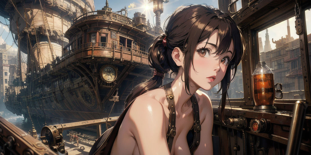 サンプル画像5:Steampunk-ai-nude(Circle  N) [d_332563]