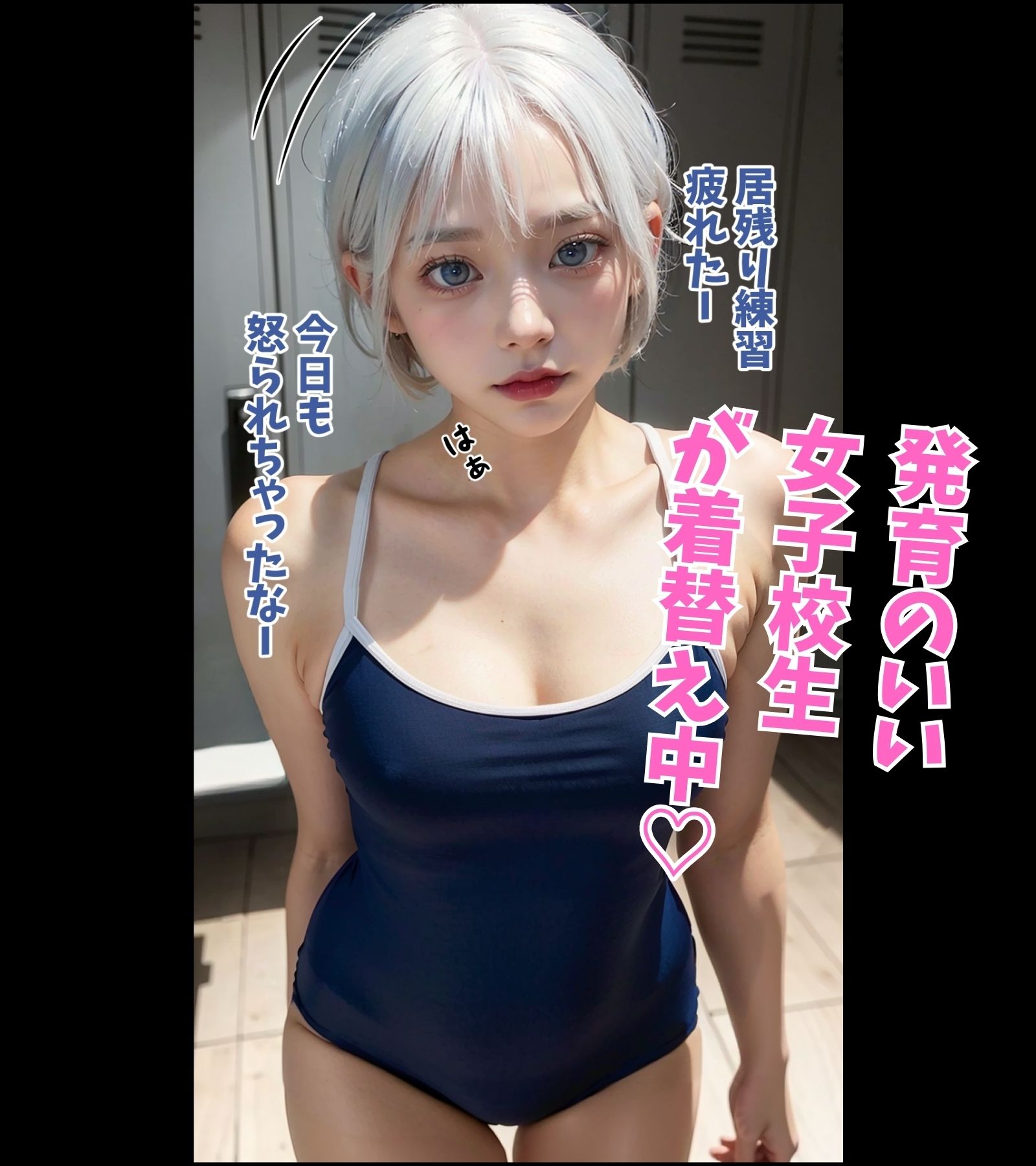 サンプル画像1:催●アプリで「スク水後輩」と中出しSEX、為す術なく堕ちていく女子校生【天河なな】(なないろ同人部) [d_332581]