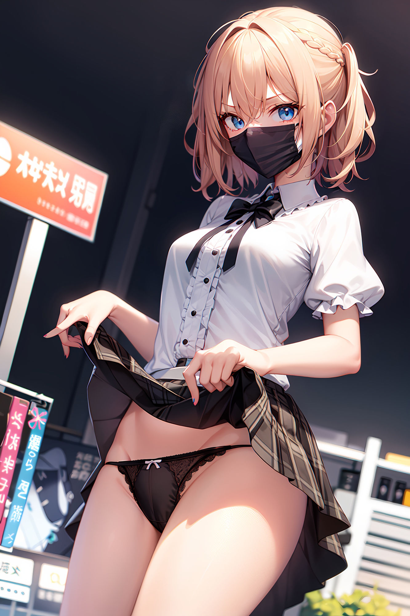 サンプル画像5:236枚 おパンツ見せてくれる地雷系女子量産型女子マスク(事務びーむ) [d_332634]