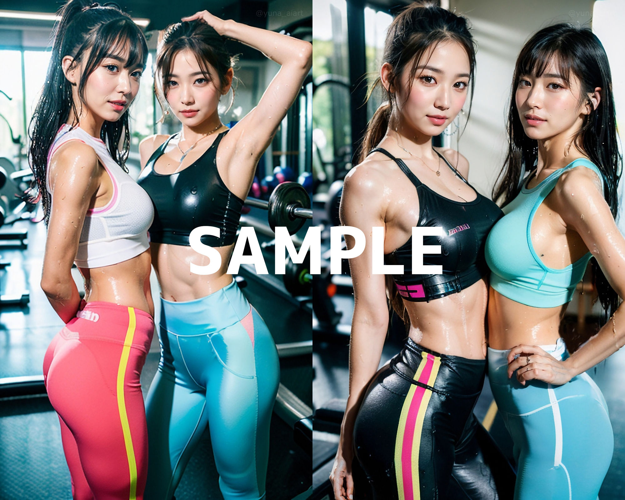 サンプル画像1:Graphic AI:生々しい筋トレ女子イン〇タグラマー編【499枚収録】(Yuna ｜ Graphic AI) [d_332684]