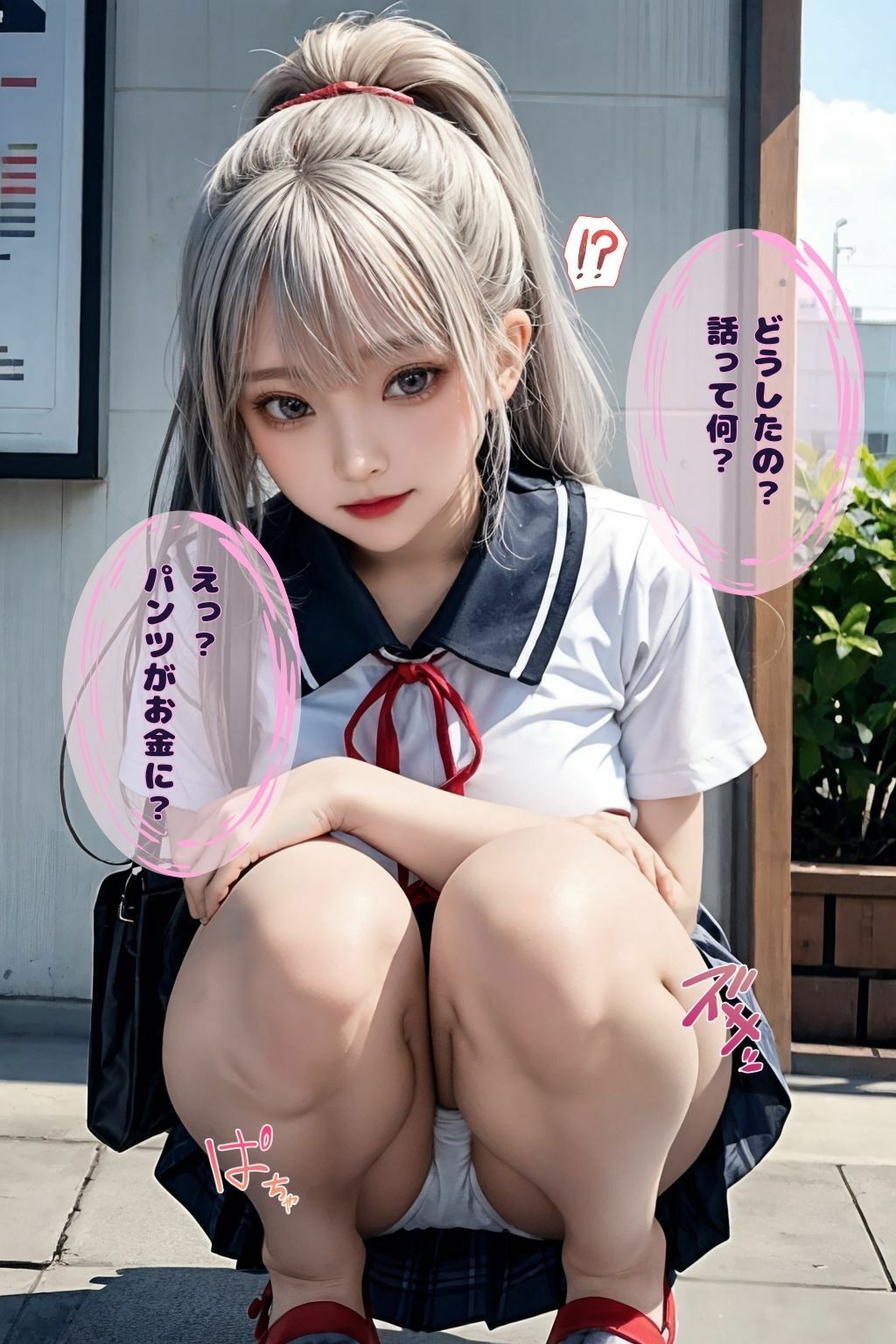 サンプル画像1:リアル女子校生におパンツ見せてもろた件(うさぎの性欲) [d_332685]