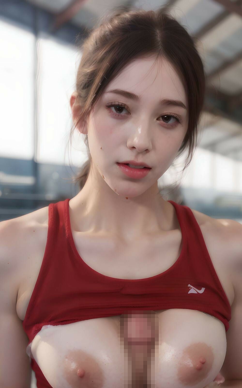 サンプル画像4:女子陸上部員たち(永愛出版) [d_332763]