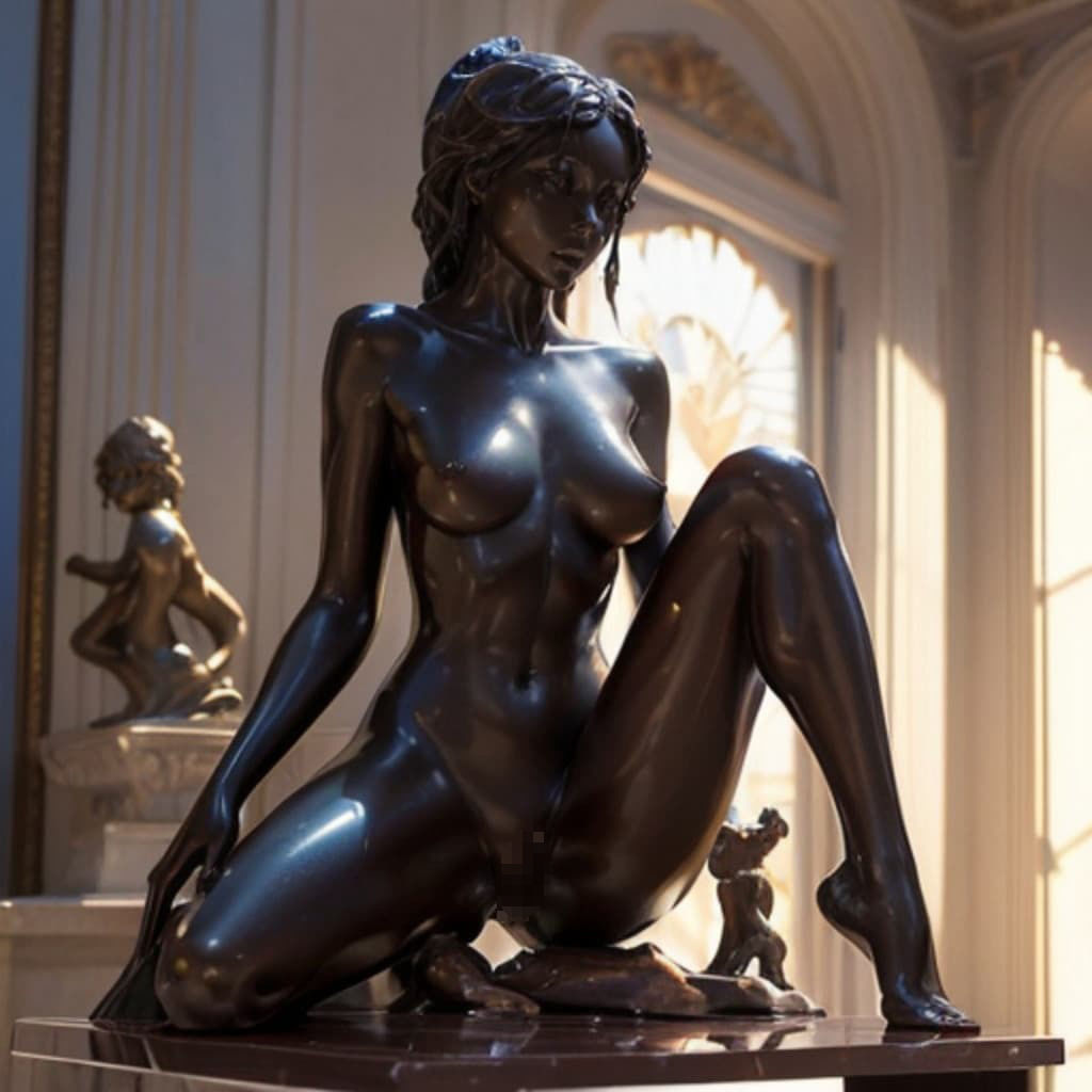 サンプル画像3:女体の森美術館 曲線的な彫刻展2(ANAGO) [d_332774]