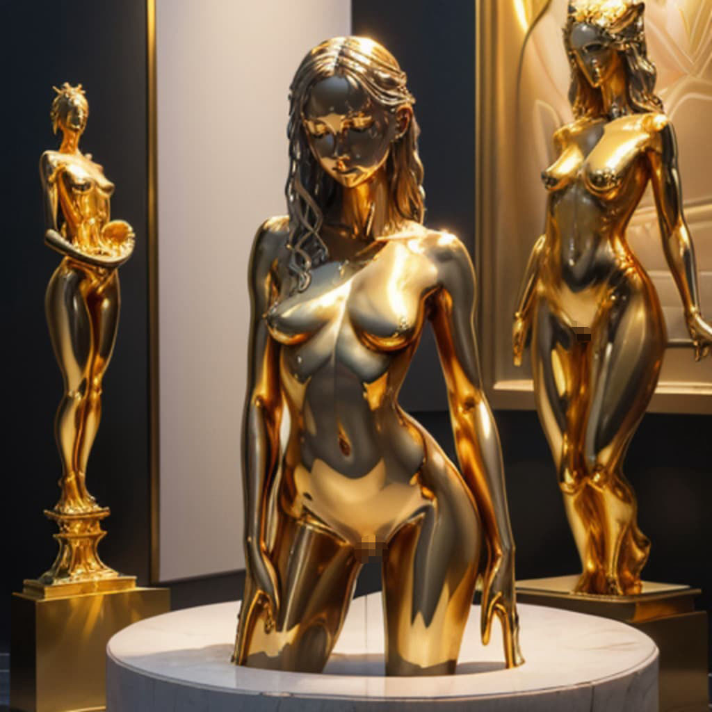 サンプル画像4:女体の森美術館 曲線的な彫刻展2(ANAGO) [d_332774]