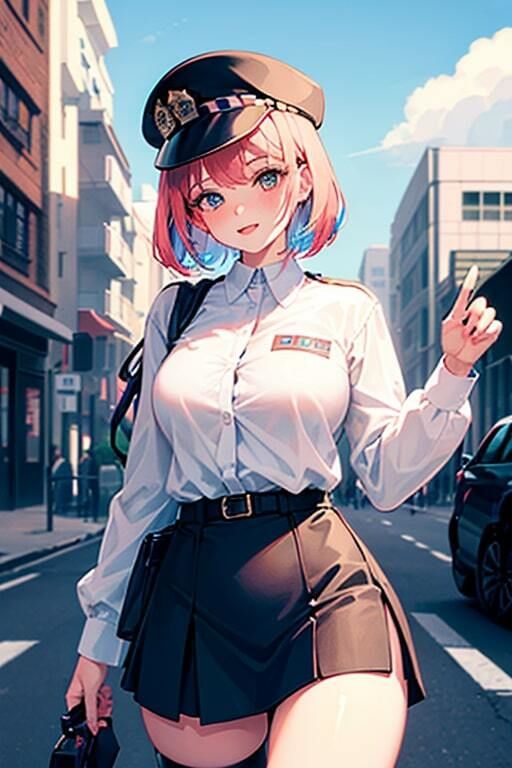 サンプル画像3:AI生成美女写真集 vol21 警官美女(Ai Girls Collection) [d_332803]