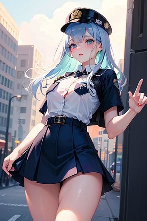 サンプル画像4:AI生成美女写真集 vol21 警官美女(Ai Girls Collection) [d_332803]