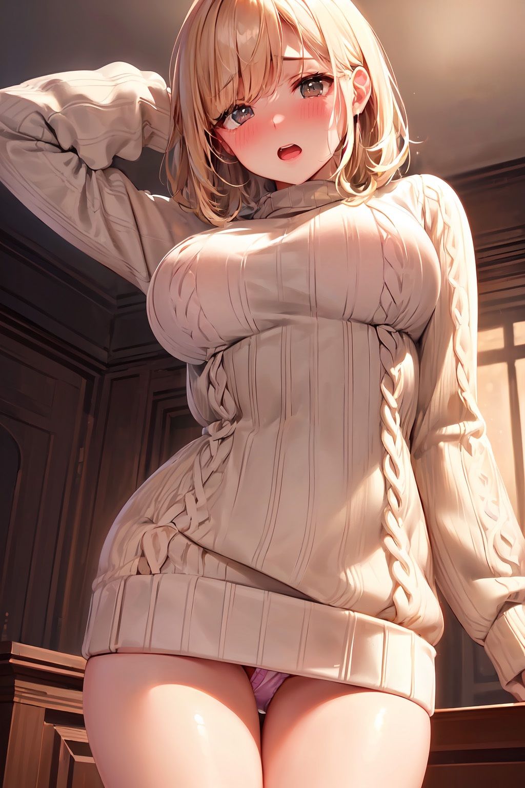 サンプル画像1:金髪セーター娘・白髪お嬢様S〇X集（420枚）(MurabitoX) [d_332805]