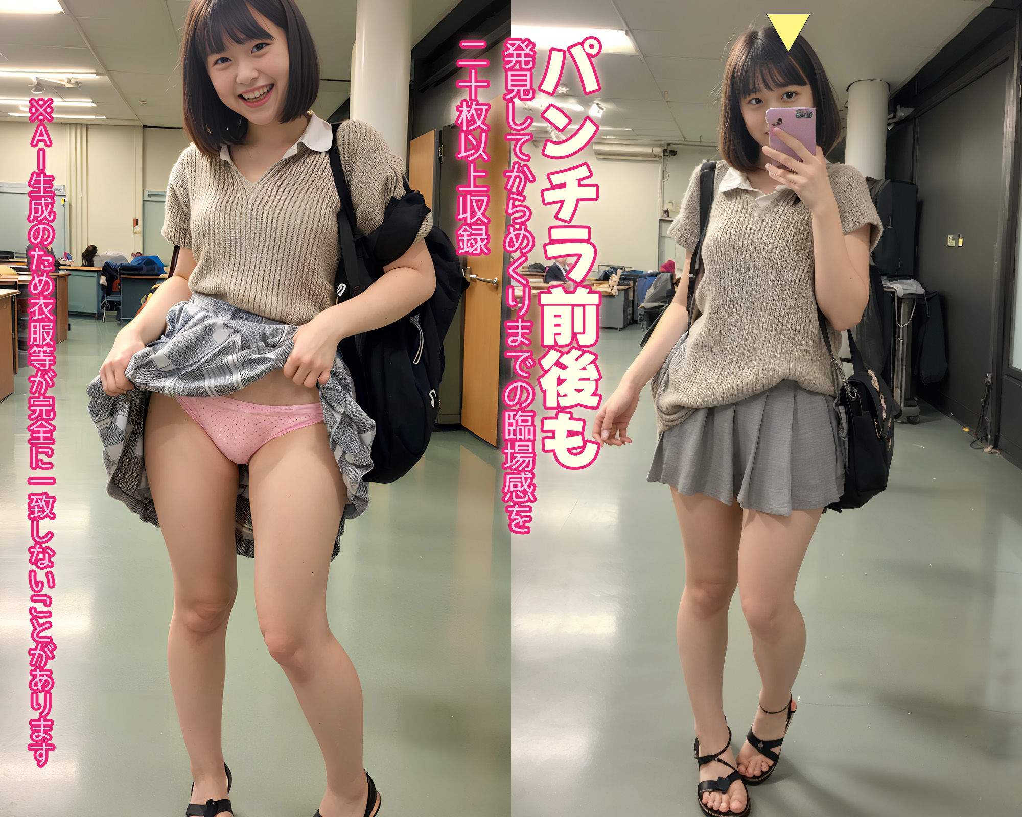 サンプル画像5:パンちらGO(AI都市伝説) [d_332850]