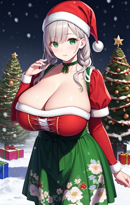 サンプル画像2:Noël en argent 白銀のクリスマス TYPE-T200二次イラスト(彩羽ぽぷりす) [d_332889]