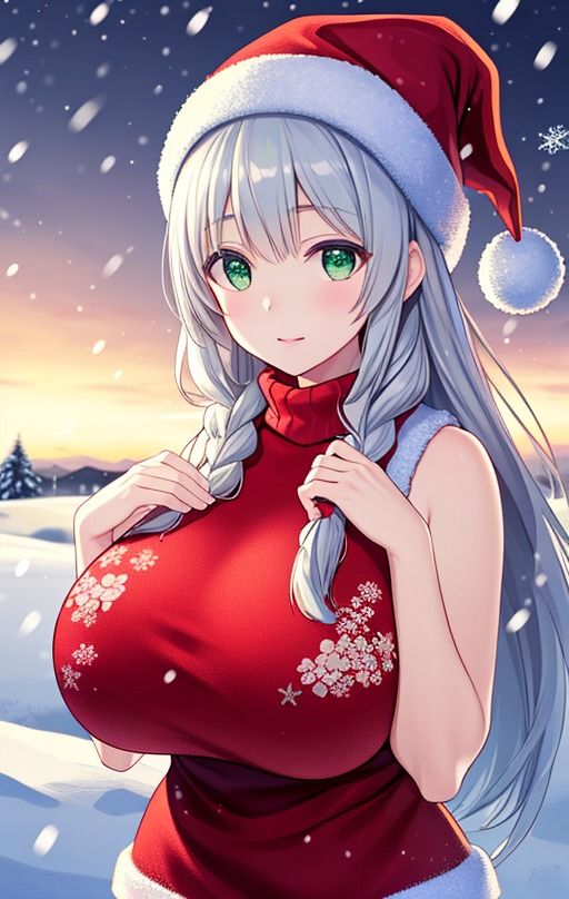 サンプル画像4:Noël en argent 白銀のクリスマス TYPE-T200二次イラスト(彩羽ぽぷりす) [d_332889]