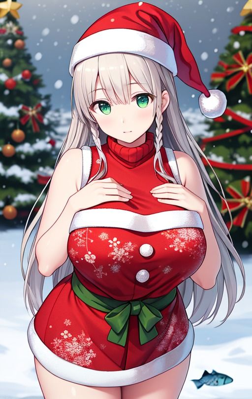 サンプル画像5:Noël en argent 白銀のクリスマス TYPE-T200二次イラスト(彩羽ぽぷりす) [d_332889]