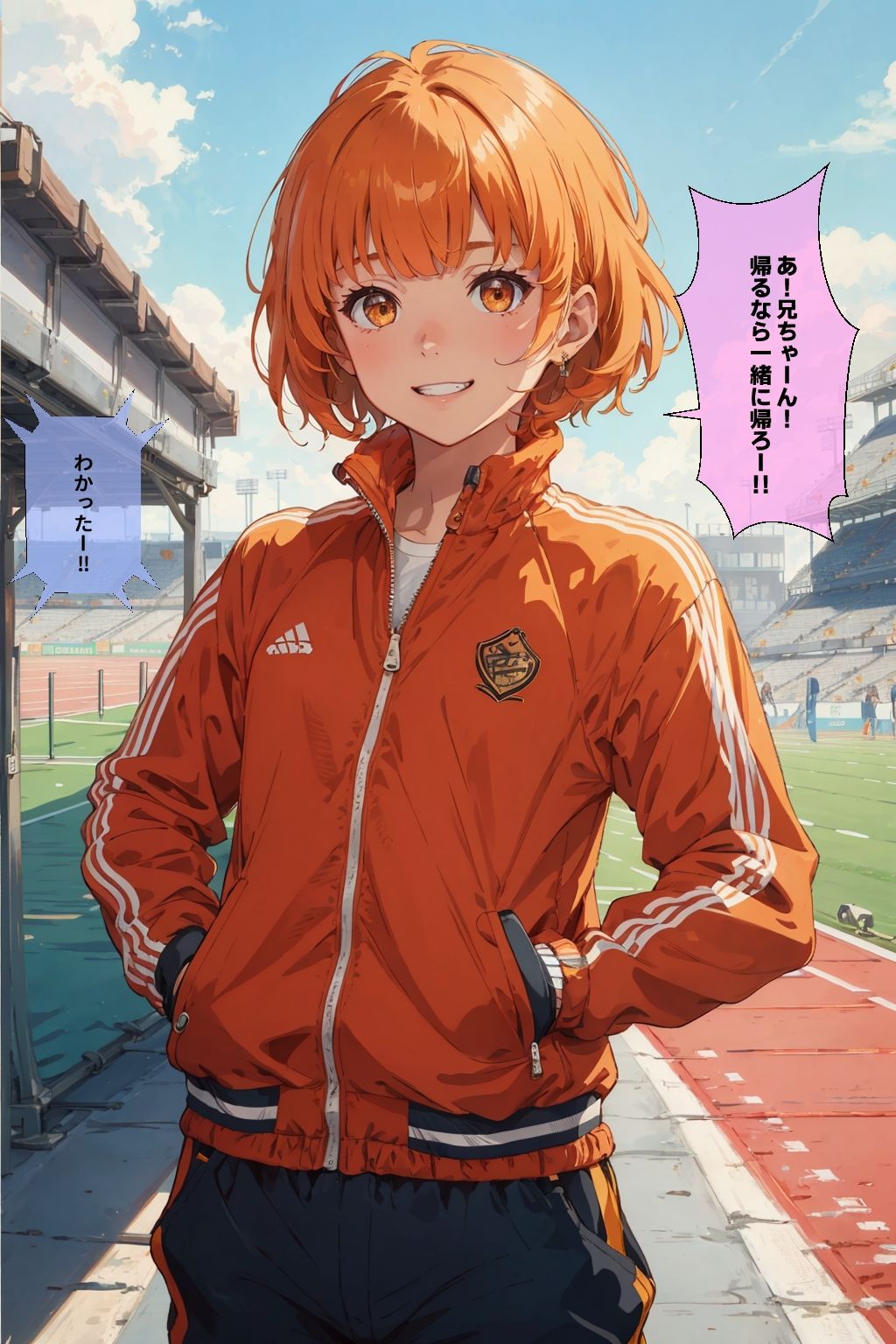 サンプル画像2:兄と妹(ごひゃの本棚) [d_332909]