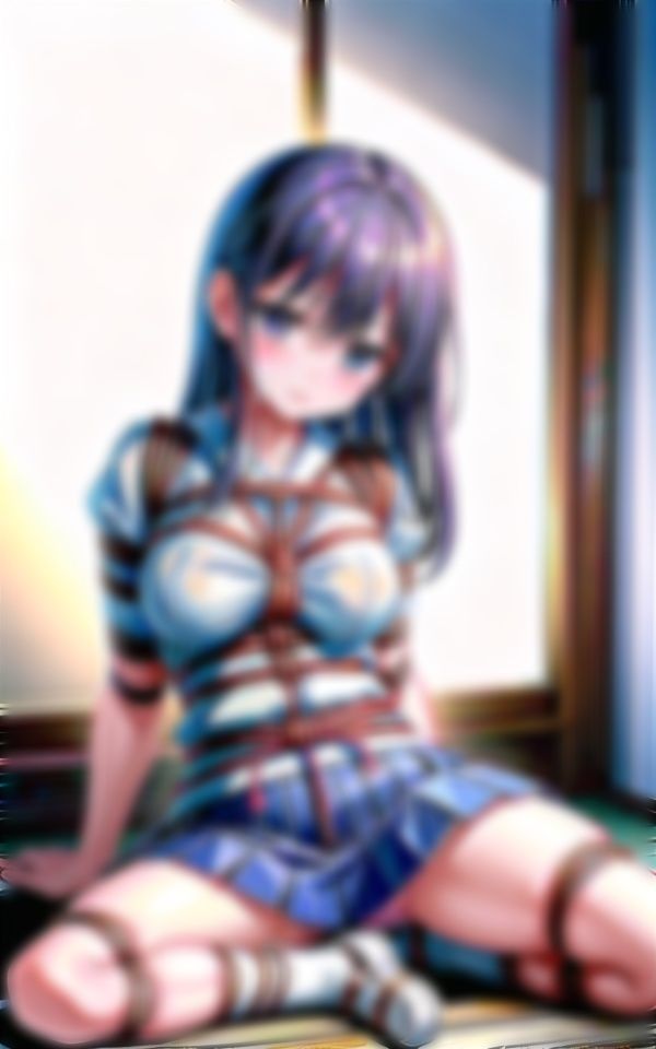 サンプル画像1:こんなに縛られたら濡れパンツになっちゃいます…(高画質AI生成LABO) [d_332931]