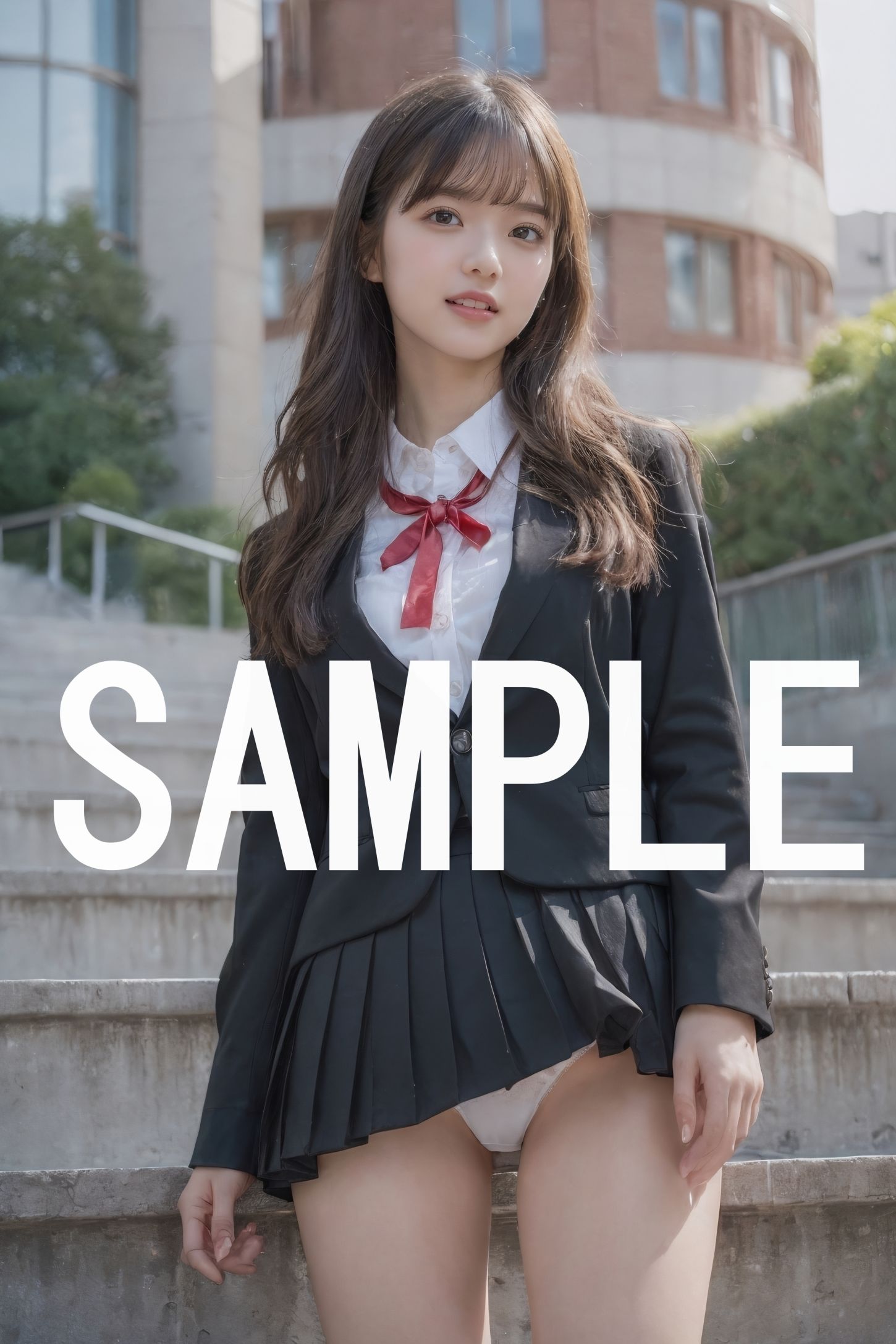 サンプル画像4:【4K超画質】超リアル可愛い女子校生の誘惑(AI美少女呪術師) [d_332942]