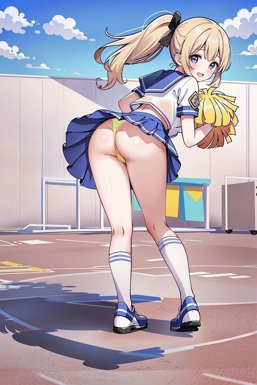 サンプル画像1:チアガールの風チラ(D.P.H.) [d_332955]