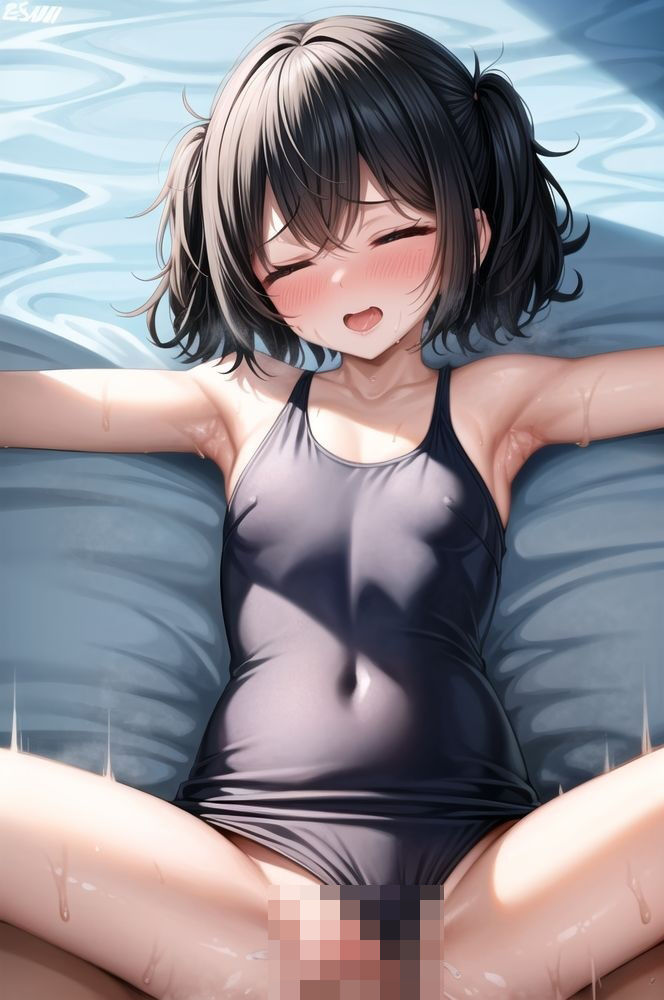 少女とプールで二人きりになったのでめちゃくちゃSEXした