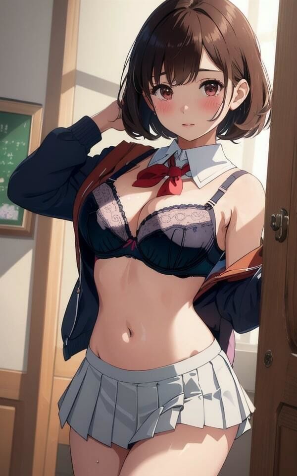 サンプル画像1:制服誘惑美女54人収録(妄想AI) [d_333067]