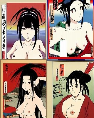【女流作家向け】美女アニメ風浮世絵の素材画像（商用利用OK）010 (d_333102) - d_333102jp-008