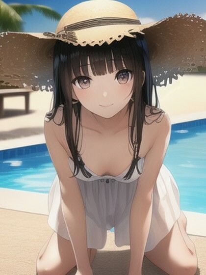 サンプル画像2:僕の理想のAI彼女2ー最高の恋人たちとの思い出「早苗とプール編」(風鈴亭) [d_333169]