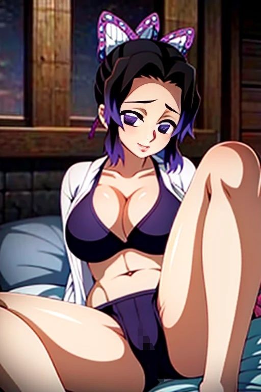 サンプル画像2:鬼滅の情事・胡蝶し◯ぶ編(ファンデリ) [d_333208]