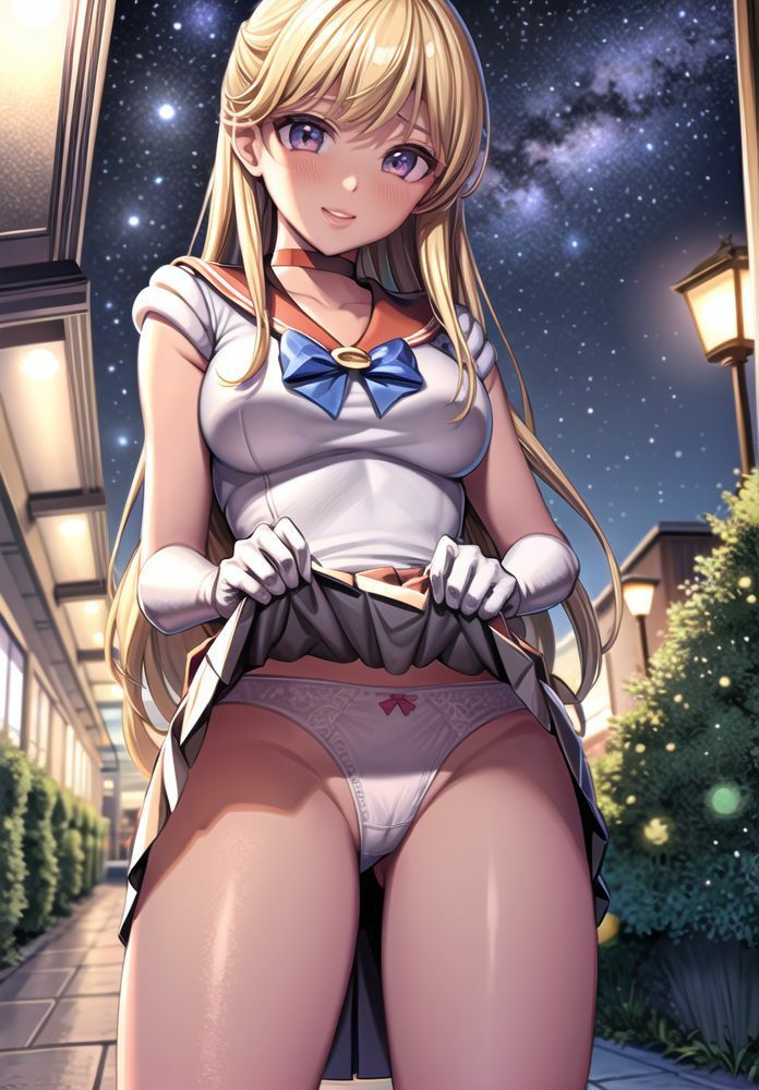 サンプル画像6:セーラー戦士の露出写真集(二次元の華道) [d_333255]