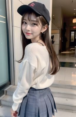 サンプル画像2:清楚系ギャル@公園デート(AIコスプレ美女) [d_333336]