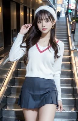 サンプル画像3:清楚系ギャル@公園デート(AIコスプレ美女) [d_333336]