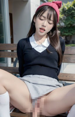 サンプル画像6:清楚系ギャル@公園デート(AIコスプレ美女) [d_333336]