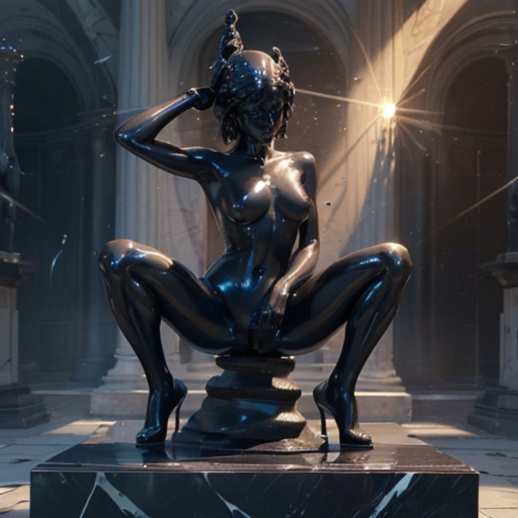 サンプル画像6:女体の森美術館 曲線的な彫刻展5(ANAGO) [d_333363]