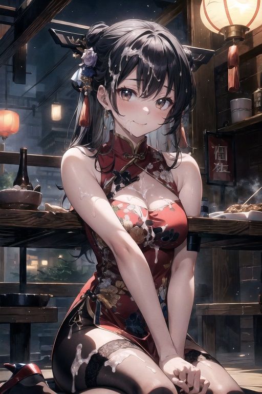 サンプル画像4:本場中華飯店の超美尻＆超美脚なチャイナドレス娘(女神の果樹園) [d_333446]