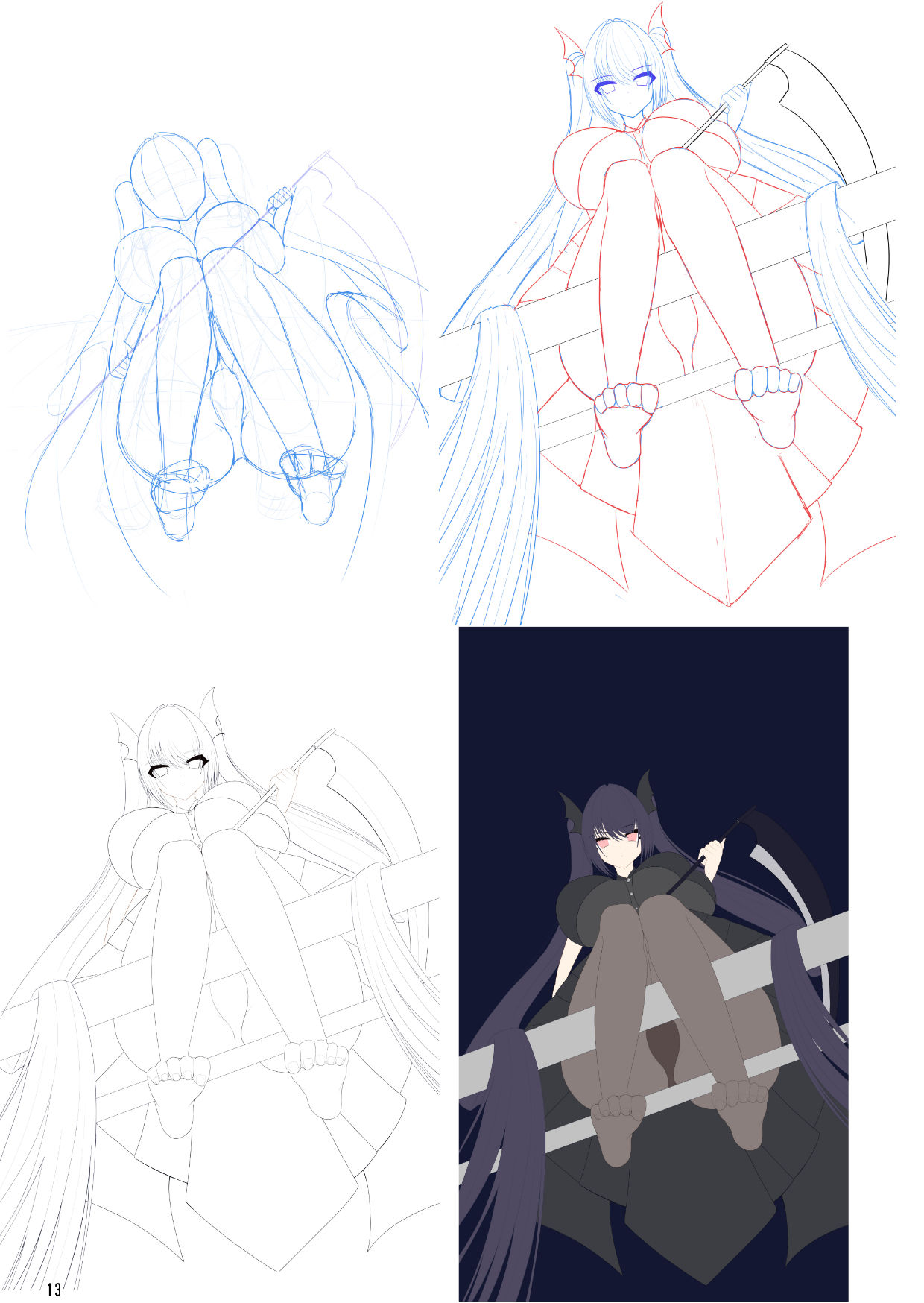 サンプル画像4:Cho-C イラスト＆線画集(Cho-C) [d_333500]