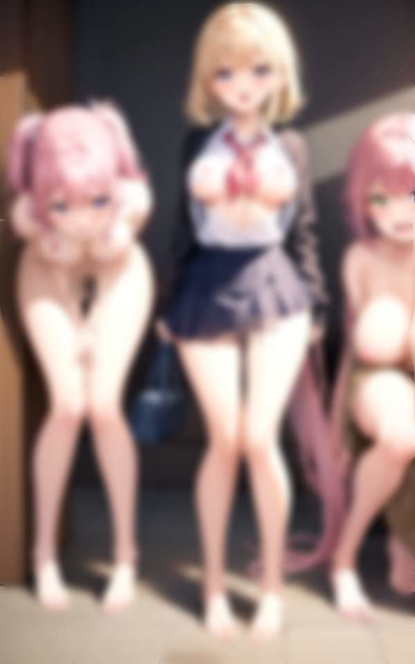 サンプル画像2:秘密学園 私たちの日常見せちゃいます。いつでもどこでも濡れっぱなし(妄想club) [d_333602]