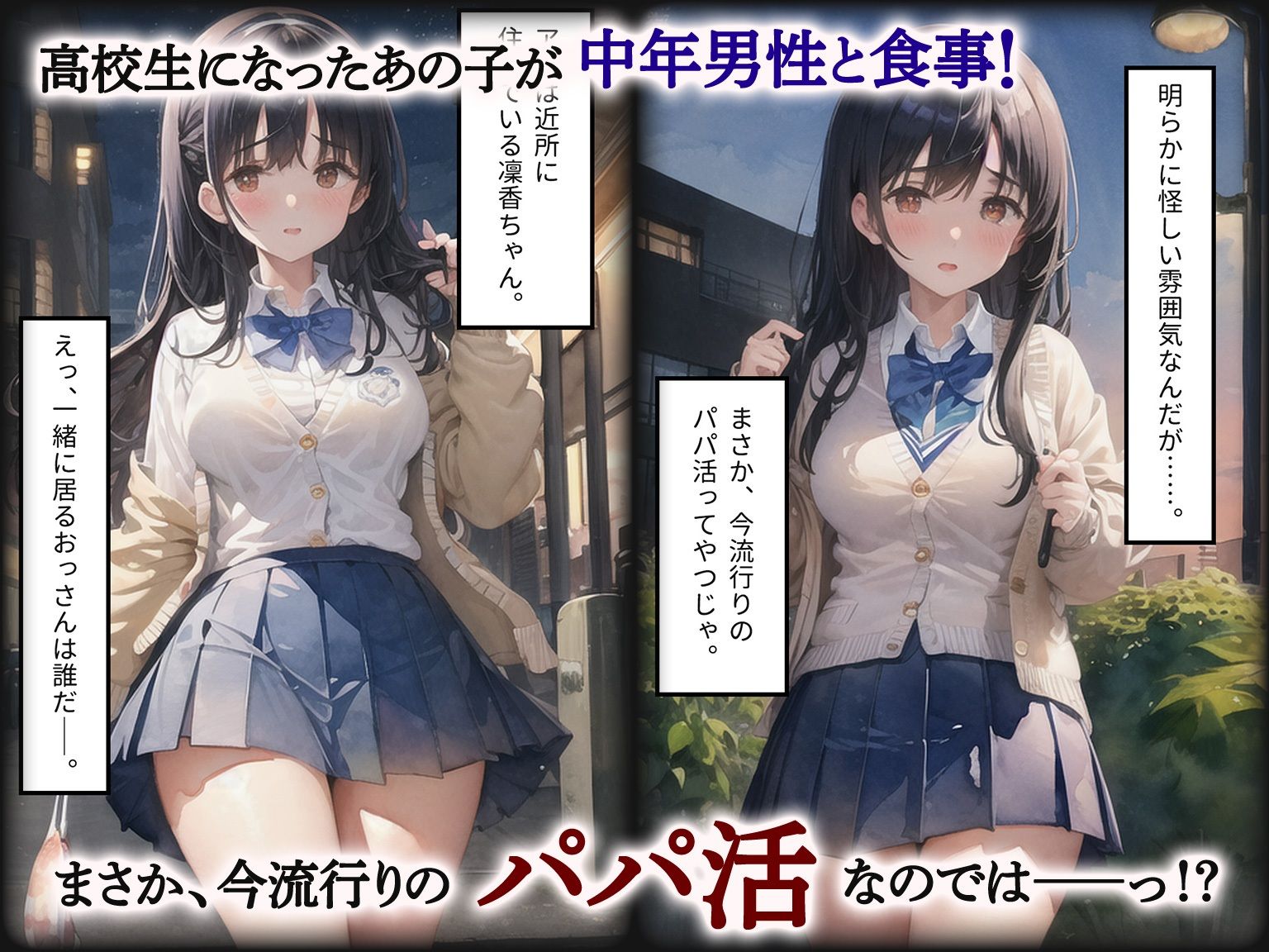 サンプル画像1:お隣の家の少女がパパ活していたんで、脅して犯してみたwww(愛ぺっと) [d_333604]